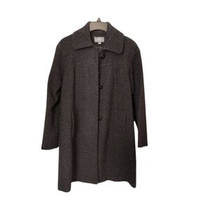 NWT Ladies Gallery New York Classic Black Coat Stylish Single Brested size S